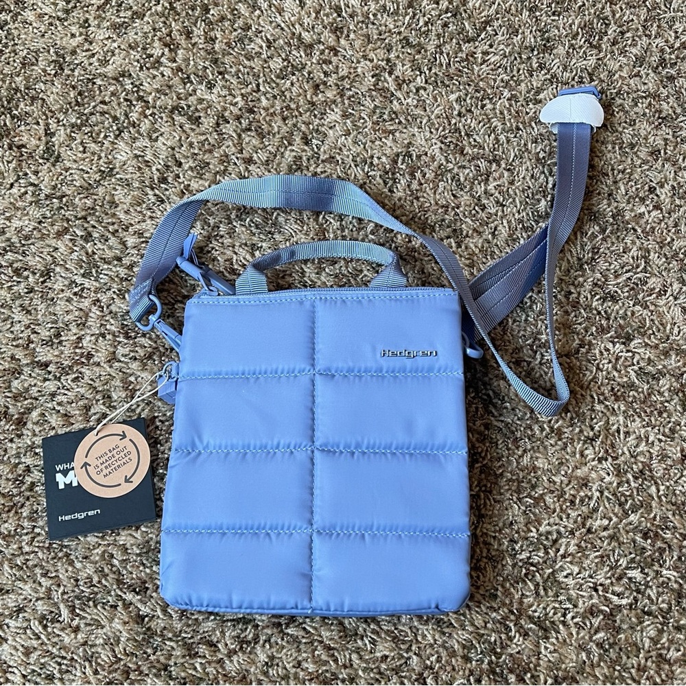 Hedgren Morning Sky Blue Bethel Sustainably Women Cross Body Stowe New Purse